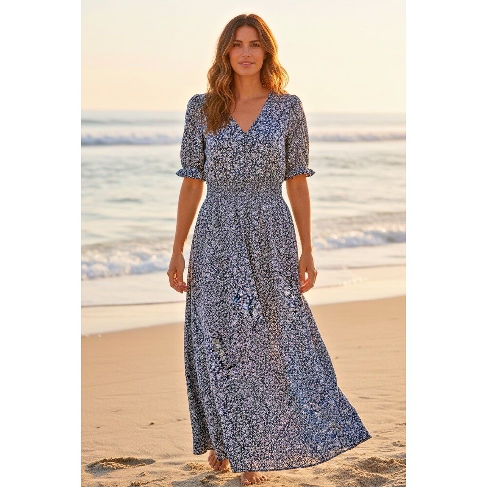 Baltic Born NEW! maxi asymetrical summer dress Large feminine coquette